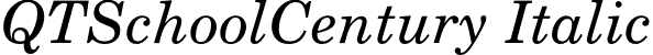 QTSchoolCentury Italic font - qtschoolcentury-italic.otf