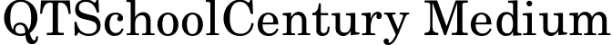 QTSchoolCentury Medium font - qtschoolcentury.otf