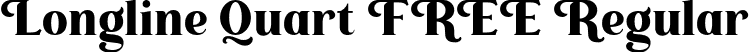 Longline Quart FREE Regular font - longline-quart-free.otf