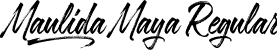 Maulida Maya Regular font - Maulidamaya.otf