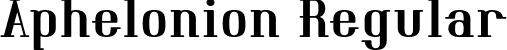 Aphelonion Regular font - Aphelonion-9YmMy.ttf