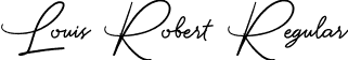 Louis Robert Regular font - Louis Robert free for personal use only.ttf