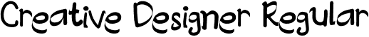 Creative Designer Regular font - CreativeDesigner.otf