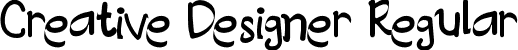 Creative Designer Regular font - CreativeDesigner.ttf