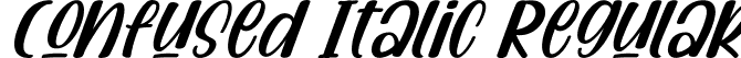 Confused Italic Regular font - Confused Italic.ttf