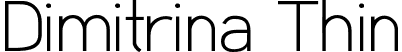 Dimitrina Thin font - dimitrinathin.otf