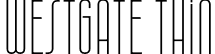 Westgate Thin font - Westgate-Thin.otf