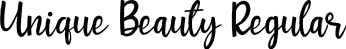 Unique Beauty Regular font - Unique Beauty.otf