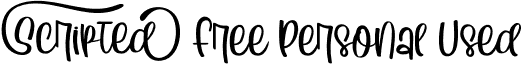 Scripted Free Personal Used font - Scripted FreePersonalUsed.otf