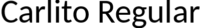 Carlito Regular font - Carlito-Regular.ttf