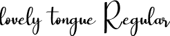 lovely tongue Regular font - LovelyTongue-nRLmO.ttf