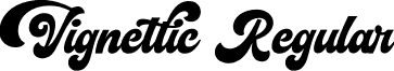 Vignettic Regular font - Vignettic.ttf