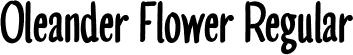 Oleander Flower Regular font - Oleander Flower.otf