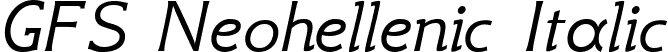 GFS Neohellenic Italic font - GFSNeohellenicItalic.ttf