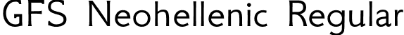 GFS Neohellenic Regular font - GFSNeohellenic.otf