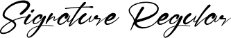 Signature Regular font - Signature.otf