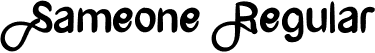 Sameone Regular font - Sameone.otf