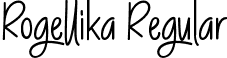 Rogellika Regular font - Rogellika.ttf