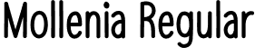 Mollenia Regular font - Mollenia.otf