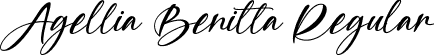 Agellia Benitta Regular font - Agellia Benitta.ttf