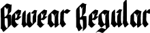 Bewear Regular font - Bewear.otf