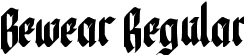 Bewear Regular font - Bewear.ttf