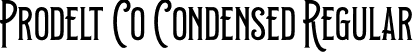 Prodelt Co Condensed Regular font - Prodelt Co.otf