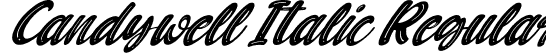 Candywell Italic Regular font - Candywell Italic.otf