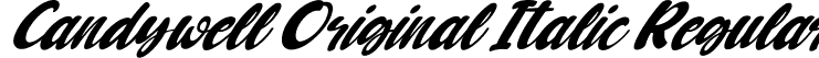 Candywell Original Italic Regular font - Candywell Original Italic.ttf