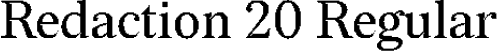 Redaction 20 Regular font - Redaction20-Regular.otf