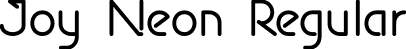 Joy Neon Regular font - joyneon-yw1w3.otf