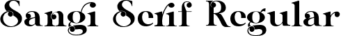 Sangi Serif Regular font - sangi-serif-font.ttf