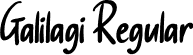 Galilagi Regular font - Galilagi.otf