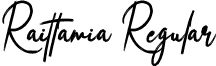 Raittamia Regular font - Raittamia.otf