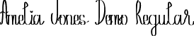 Amelia Jones Demo Regular font - AmeliaJonesDemoRegular.ttf