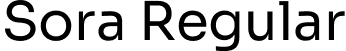 Sora Regular font - sora-regular.otf