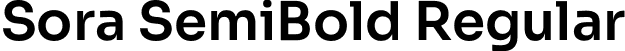 Sora SemiBold Regular font - sora-semibold.otf