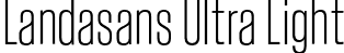 Landasans Ultra Light font - Landasans-UltraLight.otf