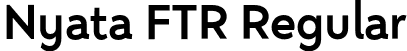 Nyata FTR Regular font - nyataftrregular-ez1vp.otf