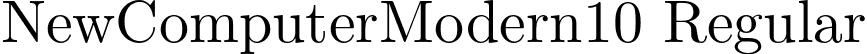 NewComputerModern10 Regular font - NewCM10-Regular.otf