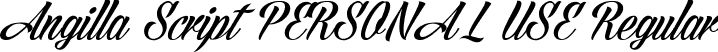 Angilla Script PERSONAL USE Regular font - angillascript-personal-use-only.ttf