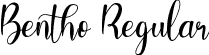 Bentho Regular font - Bentho-p7ZaO.ttf