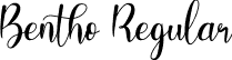 Bentho Regular font - Bentho-x3LAq.otf