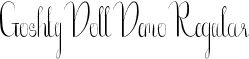 Goshty Doll Demo Regular font - GoshtyDollDemo-ZVERz.ttf