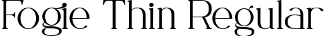 Fogie Thin Regular font - din-studio-fogie-thin.ttf