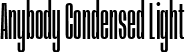 Anybody Condensed Light font - Anybody-CondensedLight.ttf