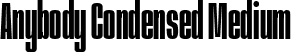 Anybody Condensed Medium font - Anybody-CondensedMedium.ttf