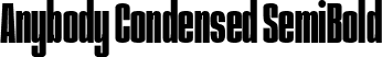 Anybody Condensed SemiBold font - Anybody-CondensedSemiBold.ttf