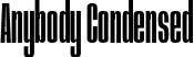 Anybody Condensed font - Anybody-Condensed.ttf