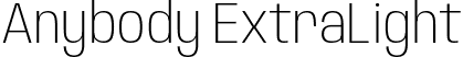 Anybody ExtraLight font - Anybody-ExtraLight.ttf